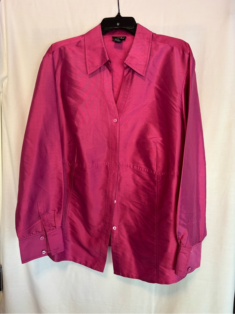 Rafaella Fuchsia Button-Front Blazer Jacket